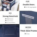 66L Storage Box for Clothes Foldable Bag with Steel Frame