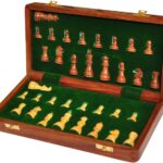 Handicrafts Wooden Folding Handmade Chess Board Set
