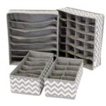 House of Quirk Set of 4 Foldable Storage Box Drawer Divider Organizer