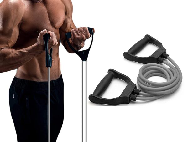 Double Toning Resistance Tube Band and Skipping Rope