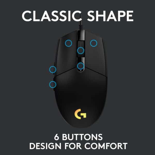 Light Sync Gaming Mouse with Customizable RGB Lighting