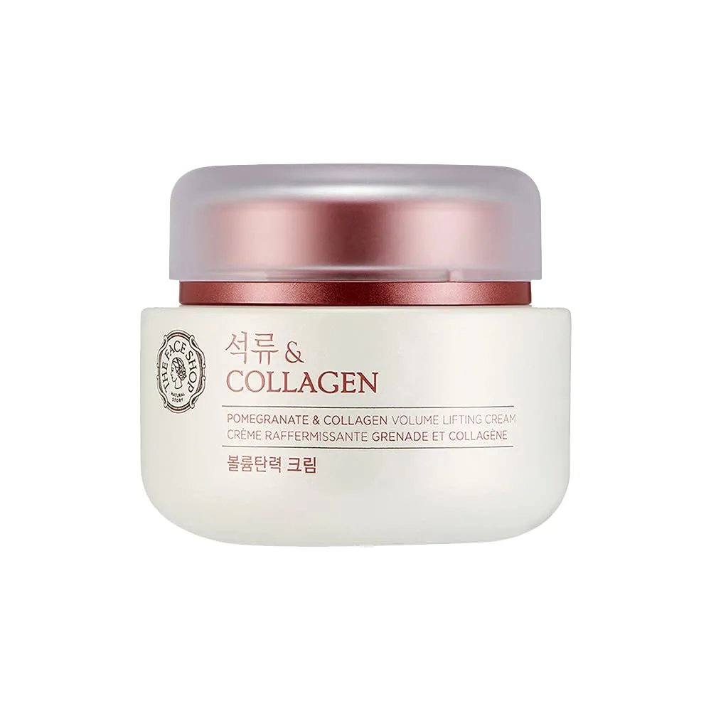 The Face Shop Pomegranate and Collagen Volume Lifting Cream with Pomegranate Extracts to nourish & brighten skin Korean-1