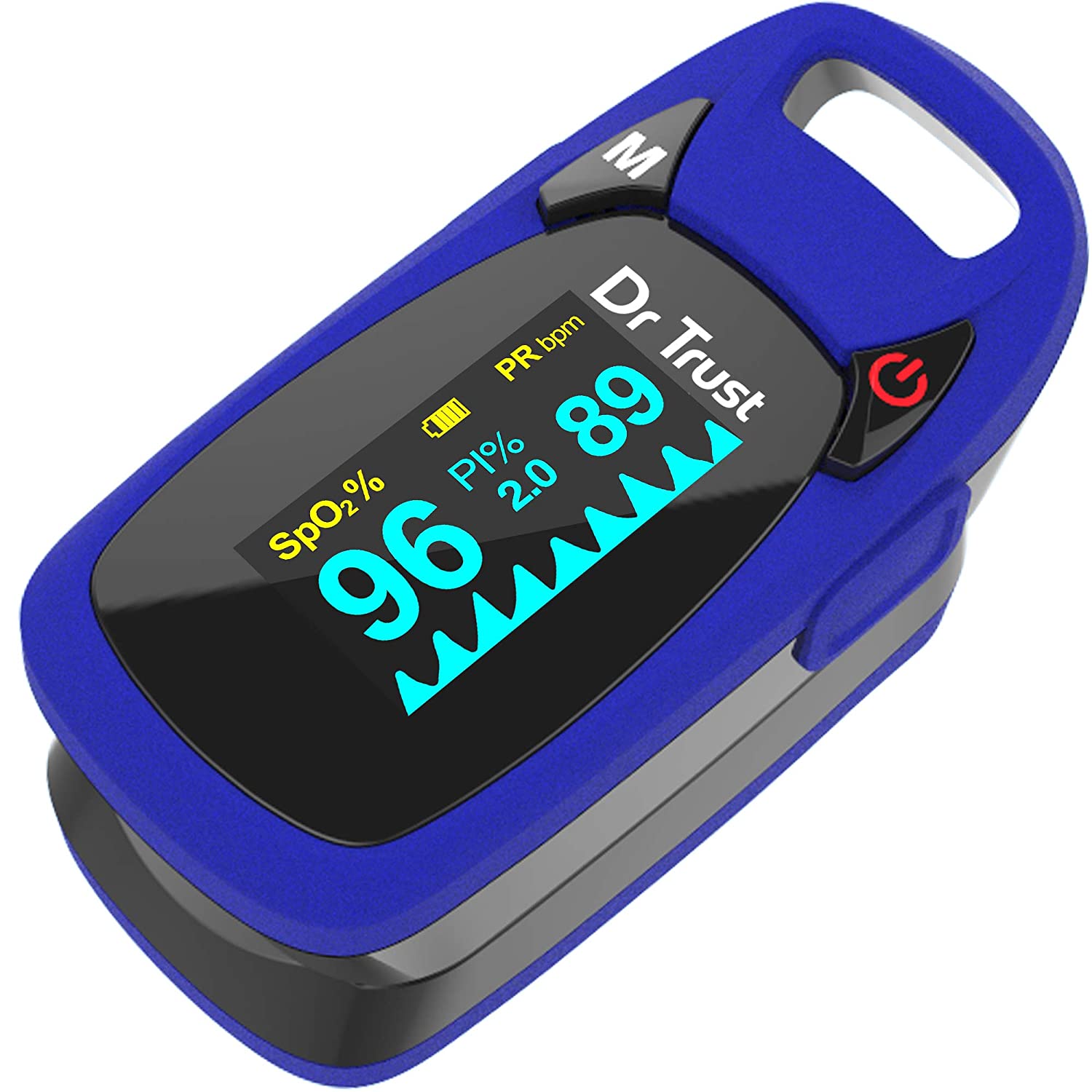 Dr Trust Professional Series Finger Tip Pulse Oximeter With Audio Visual Alarm and Respiratory Rate