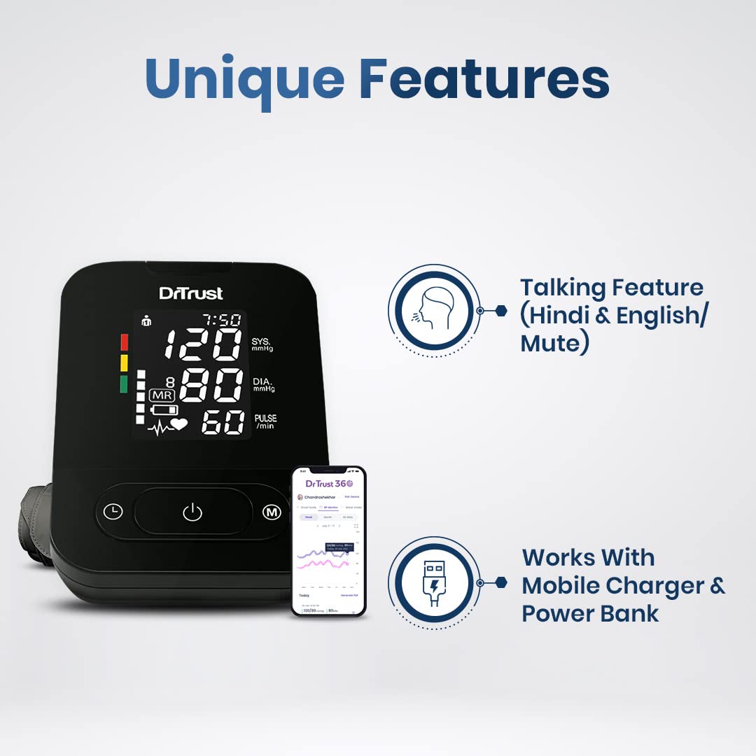 Dr Trust Smart Dual Talking Automatic Digital Blood Pressure Monitor BP Machine2