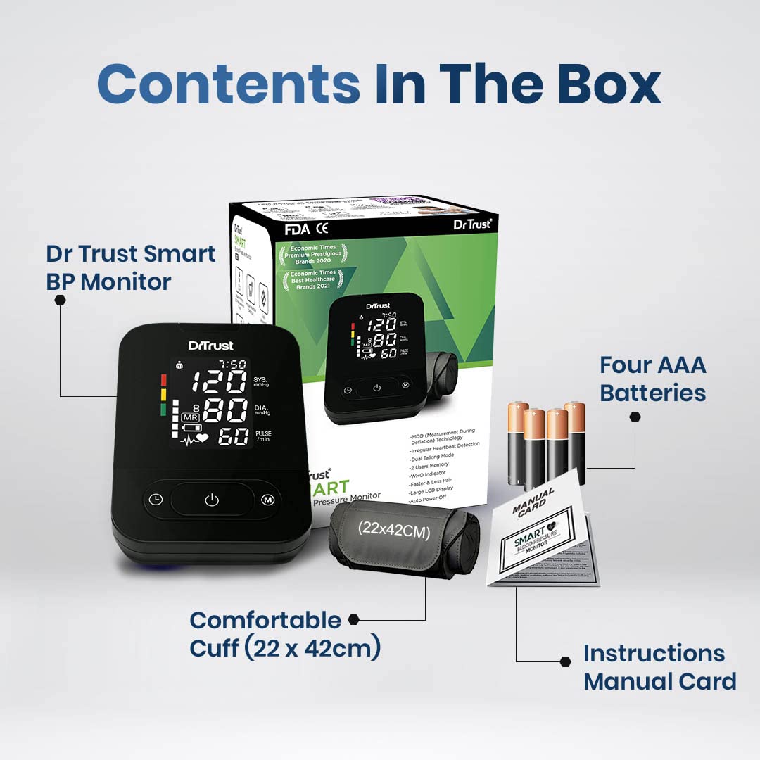 Dr Trust Smart Dual Talking Automatic Digital Blood Pressure Monitor BP Machine4
