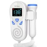 Dr Trust (USA) Baby Heart Rate Detection Monitoring Machine Portable with in-Built Speaker Ultrasonic Fetal Doppler-1203 Blue