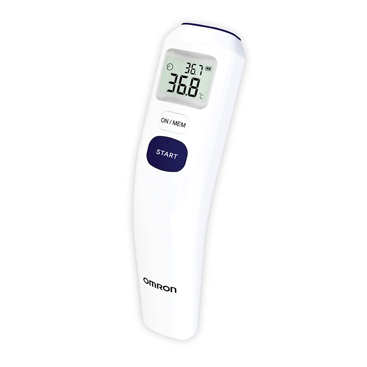 Omron MC 720 Non Contact Digital Infrared Forehead Thermometer With 1 Second Quick Measurement, 3 in 1 Measurement Mode