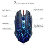 Bloodbat-G94-One-Hand-RGB-Gaming-Keyboard-and-7-Button-Backlit-Mouse-USB-Wired-Rainbow-Single-Hand-Keyboard-with-Wrist-Rest-Support-Multimedia-Keys