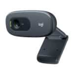 Logitech C270 Digital HD Webcam with Widescreen HD Video Calling, HD Light Correction, Noise-Reducing Mic, for Skype, FaceTime, Hangouts, WebEx, PCMacLaptopMacBookTablet - (Black, HD 720p30fps)