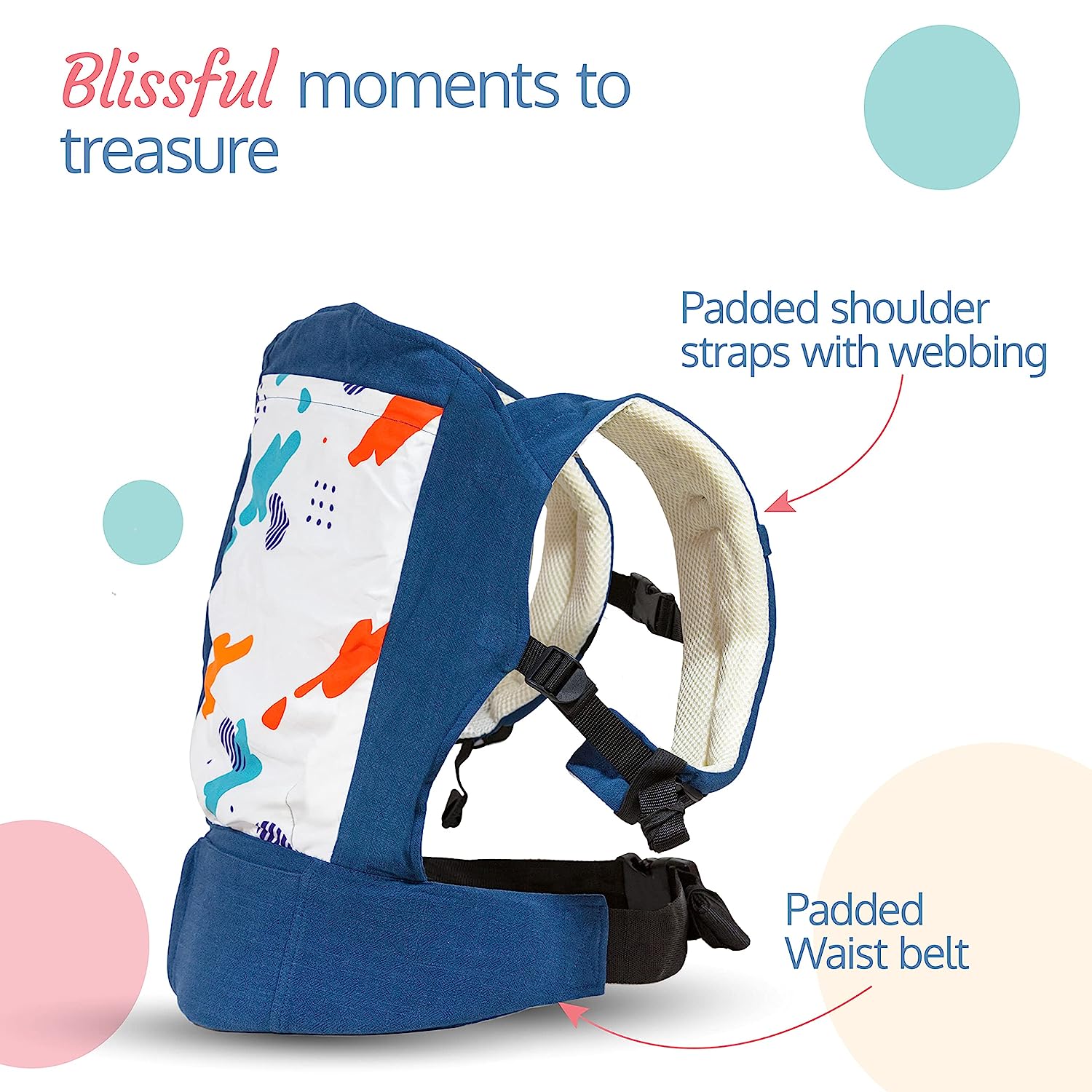 LuvLap-Adore-Baby-Carrier-with-2-carry-positions-Baby-carrier-for-4-to-24-months-baby-Breathable-Skin-friendly-premium-fabric-Adjustable-New-born-to-Toddler-Carrier-Max-weight-Up-to-18-Kgs-Blue