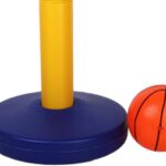 Pelo Basketball Game Set for Kids Best Gift Item for Kids Sports Toy Basket Ball Set for Girls and Boys Kids Game with Adjustable Length Multi Color Pack of one5