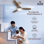 Polycab-Superia-SP01-Super-Premium-1200-mm-Underlight-Designer-Ceiling-Fan-With-Remote-Built-in-6-Colour-LED-Light-and-2-years-warranty-Antique-Brass-Darkwood