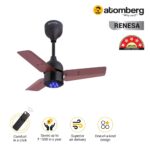 Renesa-600mm-BLDC-motor-Energy-Saving-Ceiling-Fan-with-Remote-Control-Brown-and-Black