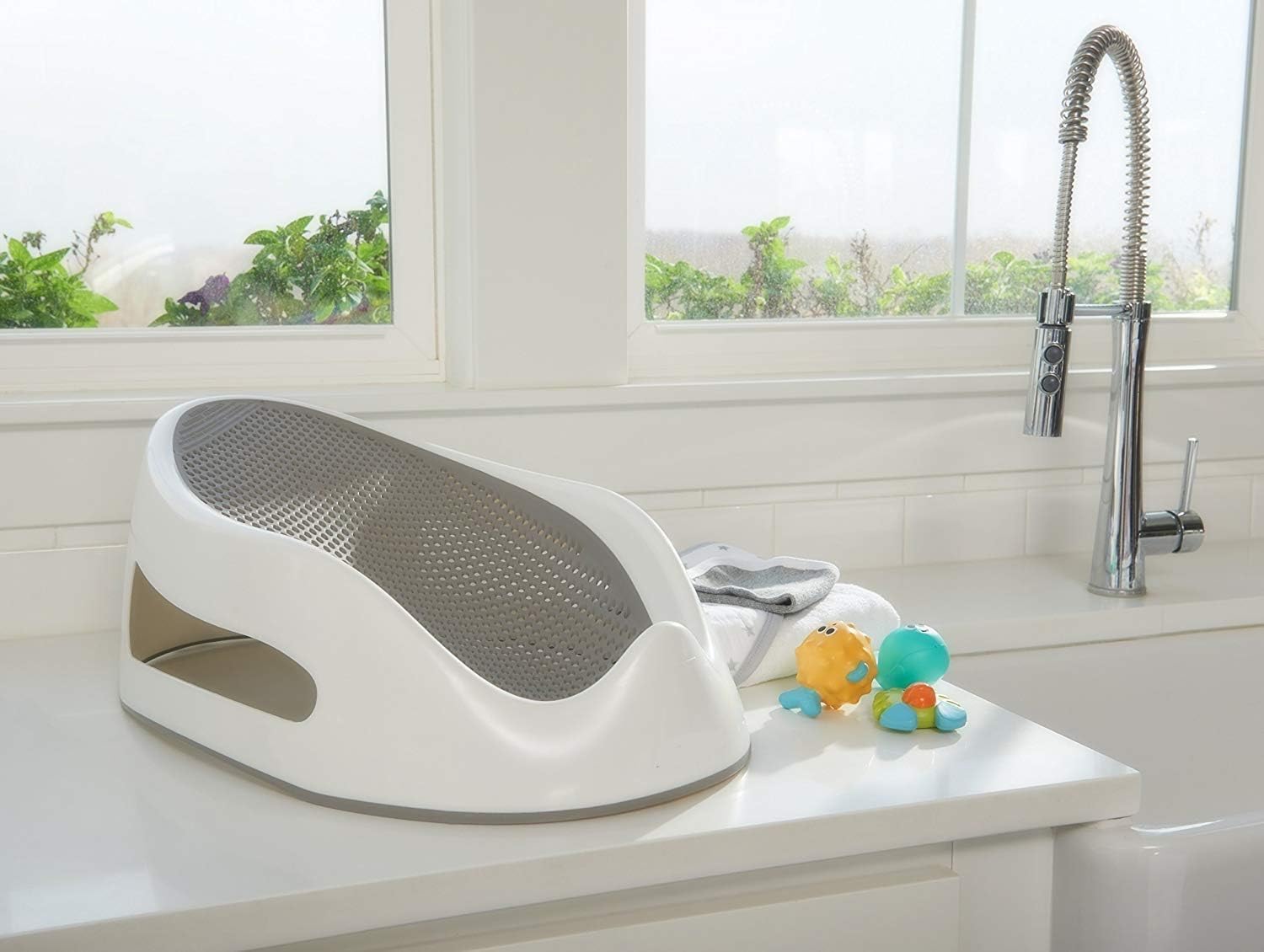 SPARVA-Baby-Bath-Support-Grey-Super-Comfortable-and-Safe-Baby-Bather