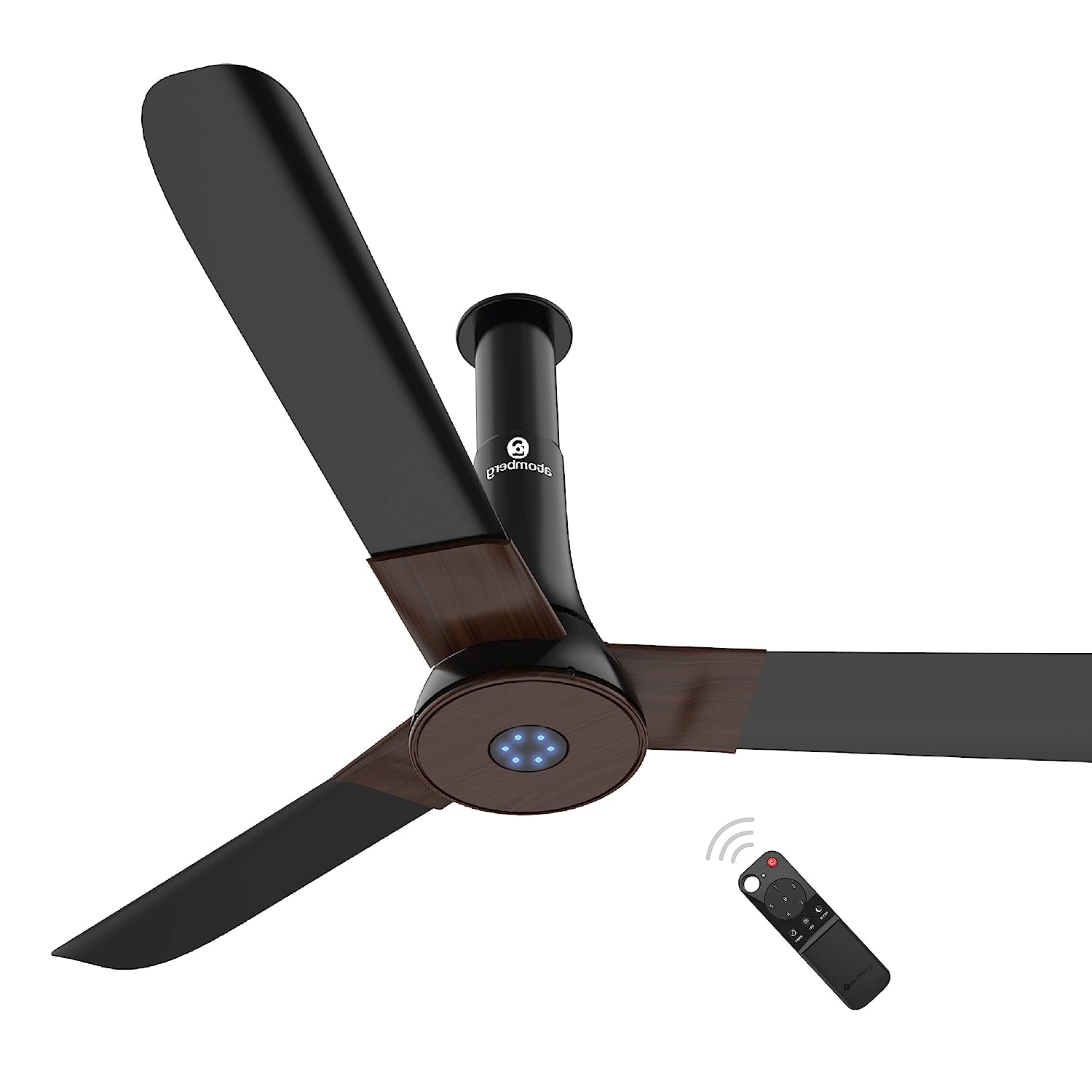 atomberg Studio+ 1200mm BLDC Motor 5 Star Rated Ceiling Fans for Home with Remote Control Upto 65% Energy Saving High Speed Fan with LED Lights 2+1 Year Warranty (Earth Brown)