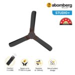 atomberg Studio+ 1200mm BLDC Motor 5 Star Rated Ceiling Fans for Home with Remote Control Upto 65% Energy Saving High Speed Fan with LED Lights 2+1 Year Warranty (Earth Brown)1