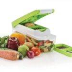 Plastic Multipurpose Vegetable and Fruit Chopper Cutter Grater Slicer, Green2