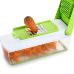 Plastic Multipurpose Vegetable and Fruit Chopper Cutter Grater Slicer, Green3