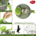 Stovekraft Tornado Turbo Manual Chopper 1.5 L Used for Chopping, Atta Kneader, Slicing, Shredding and Whipping - Green, Large2