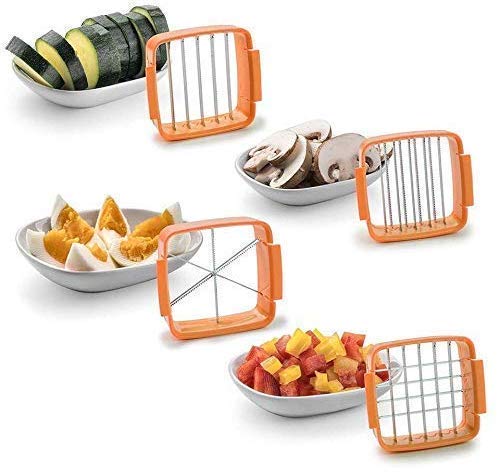 Vegetable Dicer Chopper 5 in 1 Multi-Function Slicer Vegetable & Fruits Cutter, Dicer Grater & Chopper, Peeler with Container Onion Cutter3